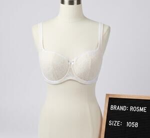 Sexy Plus Size Balconette Bra ROSME Lace Lingerie GRAND Beige